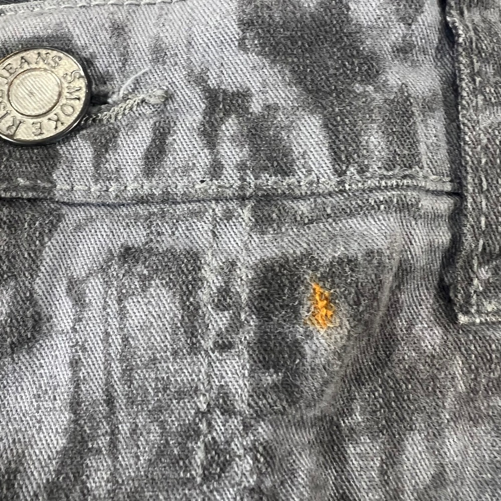 Smoke Rise Mens Grey Acid Wash Moto Denim Shorts Size‎ 40 Streetwear Casual - Picture 6 of 8